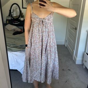 Flowy Oliviaceous Floral Midi Dress